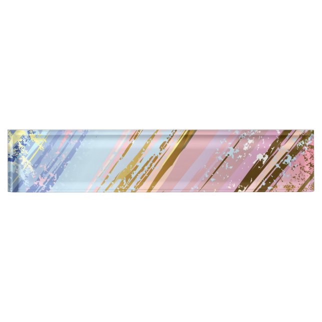 Textured Pink Background Nameplate (Front)