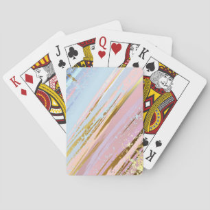 Textured Pink Background Playing Cards