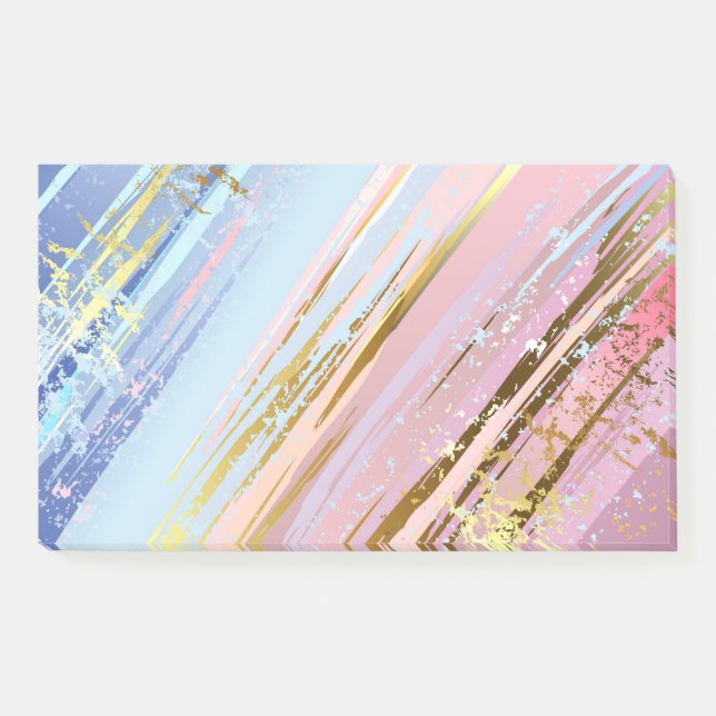 Textured Pink Background Post-it Notes (Front)