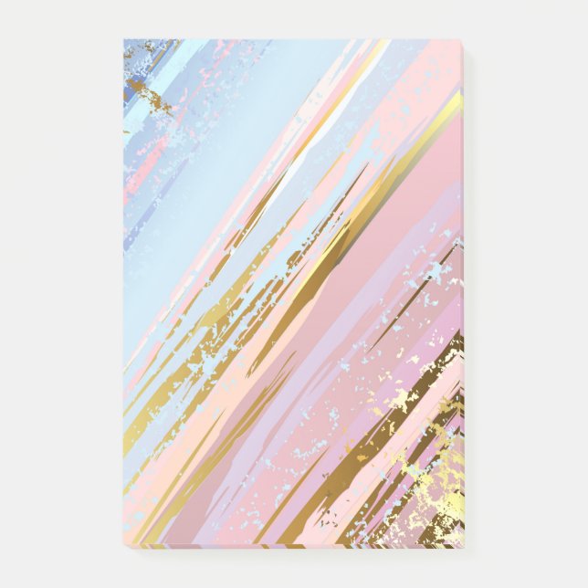 Textured Pink Background Post-it Notes (Front)