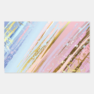 Textured Pink Background Rectangular Sticker