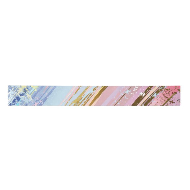 Textured Pink Background Satin Ribbon (Front)