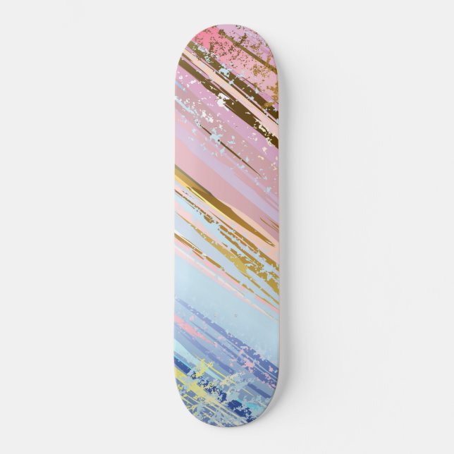 Textured Pink Background Skateboard (Front)