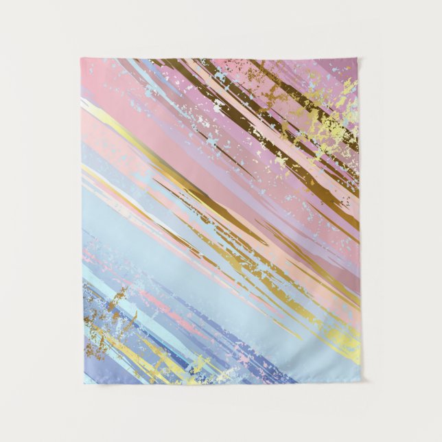 Textured Pink Background Tapestry (Front)