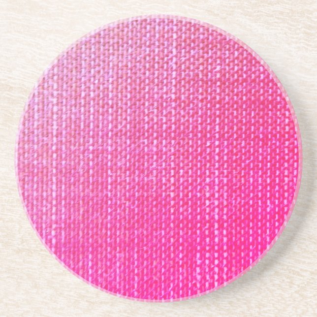 Textured Pink Coaster (Front)