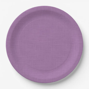 Textured pleasant lilac. paper plate