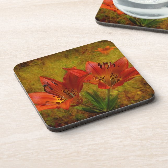Textured Prairie Icon Coaster (Left Side)