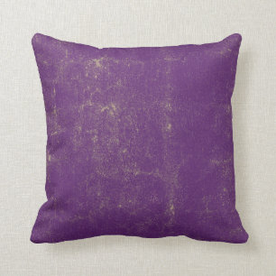 Textured Purple Tan Rustic Pattern Design Cushion