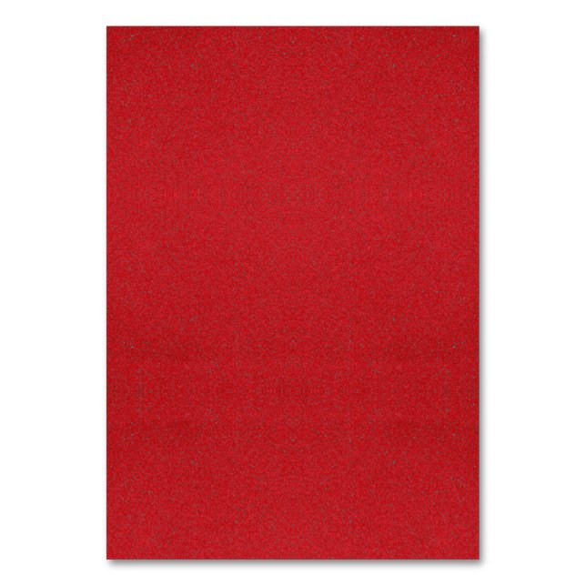 Textured Red Custom Table Card (Front)