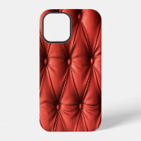 Textured Red Leather: Detailed Material Close-Up
