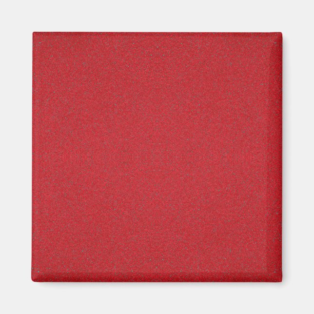 Textured Red Magnet – Custom Square Design (Front)