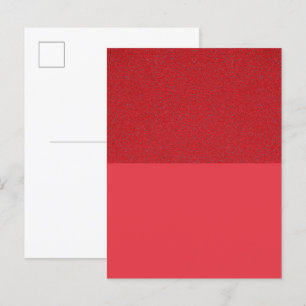 Textured Red Top Invitation Postcard – Customise