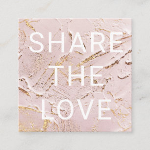 textured rose gold faux foil modern Loyalty Card