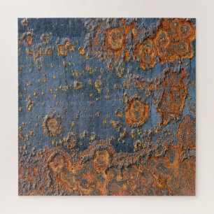 Textured rusted metal background. jigsaw puzzle