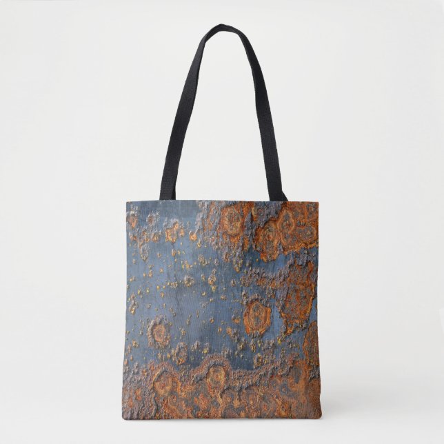 Textured rusted metal background. tote bag (Front)