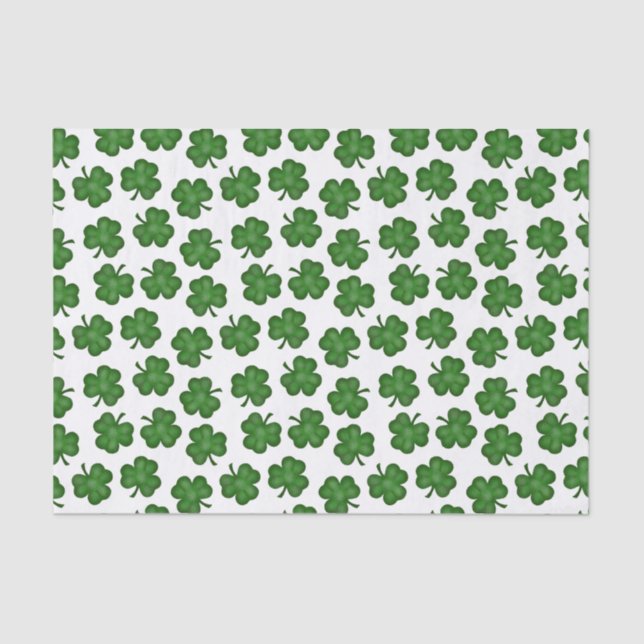 Textured Shamrocks Tissue Paper (Front)
