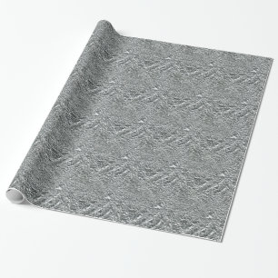 TEXTURED SILVER FOIL46 FOIL CRINKELED SHINY BACKGR WRAPPING PAPER