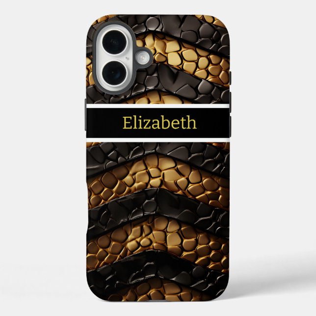 Textured snakeskin details from a venomous serpent Case-Mate iPhone case (Back)