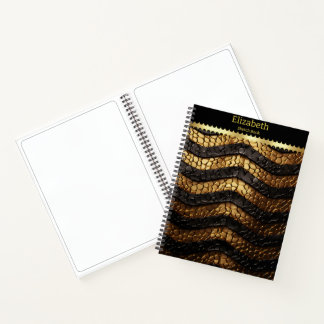 Textured snakeskin details from a venomous serpent notebook