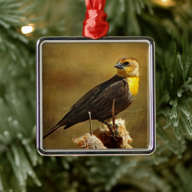 Textured Songbird Ornament (Tree)