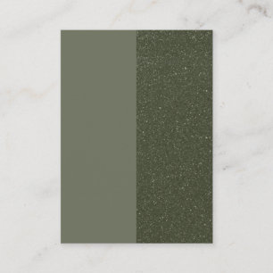 Textured Split Moss Green Promo Card – Customise