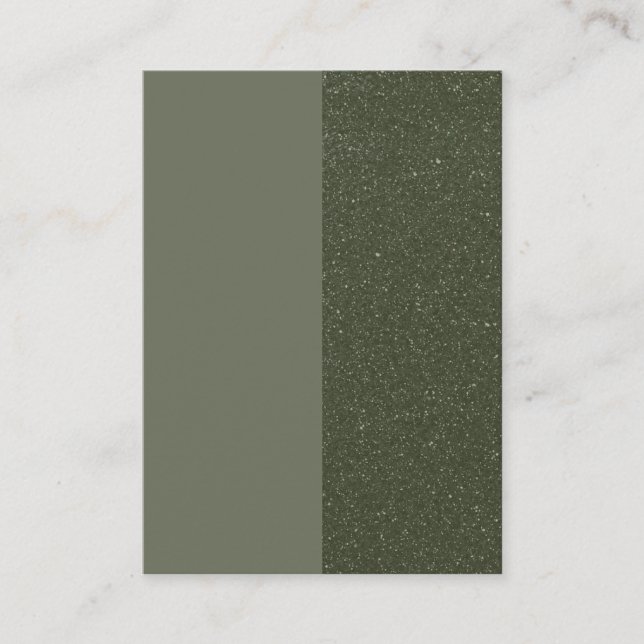 Textured Split Moss Green Promo Card – Customise (Front)
