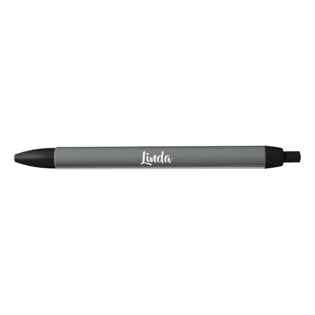Textured stripes pattern black ink pen (Front)
