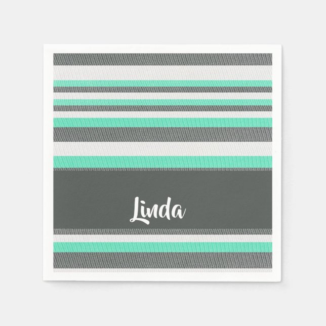 Textured stripes pattern napkin (Front)
