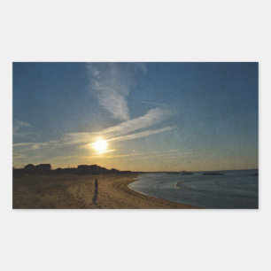Textured Sunset by Shirley Taylor Rectangular Sticker