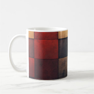 🎨 Textured Tile in Color Nuances🔲 Coffee Mug
