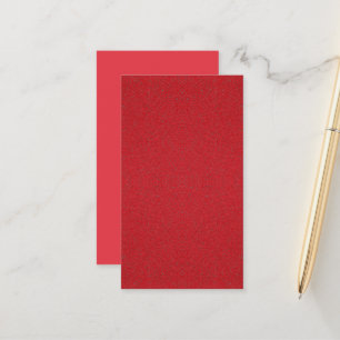 Textured Tomato Red Appointment Card – Customise