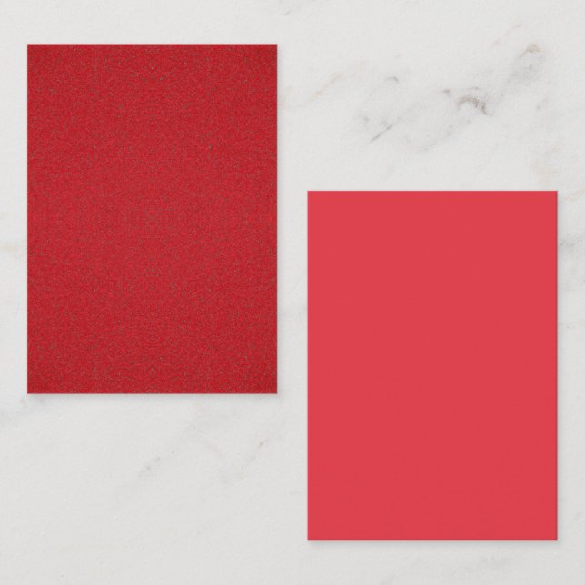 Textured Tomato Red Business Card Back – Customise (Front/Back)