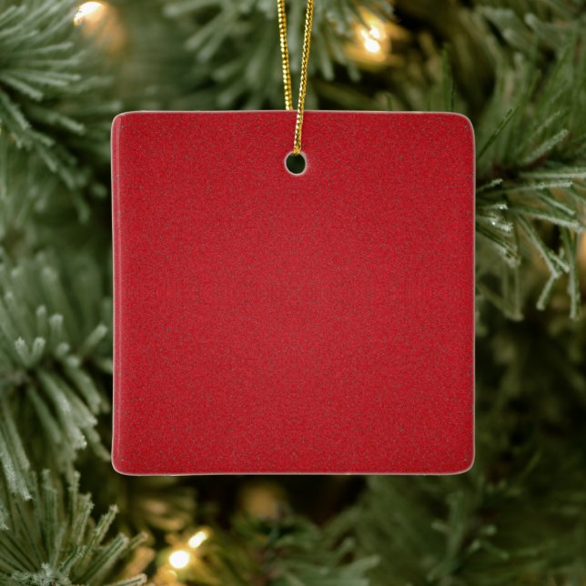 Textured Tomato Red Custom Ornament (Tree)