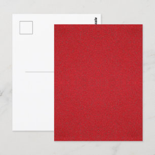 Textured Tomato Red Custom Postcard