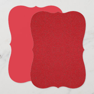 Textured Tomato Red Ornate Flat Card – Customise