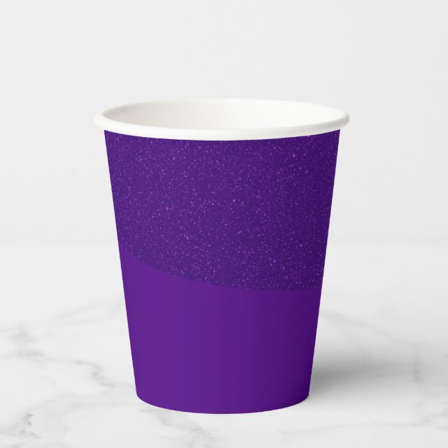 Textured Top Curve Purple Paper Cup – Customisable (Front)