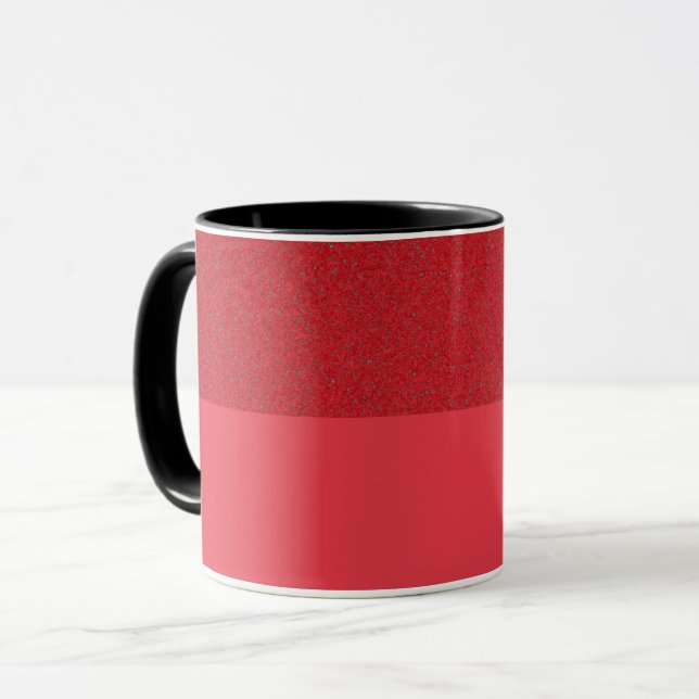 Textured Top Tomato Red Mug – Customisable Style (Front Left)