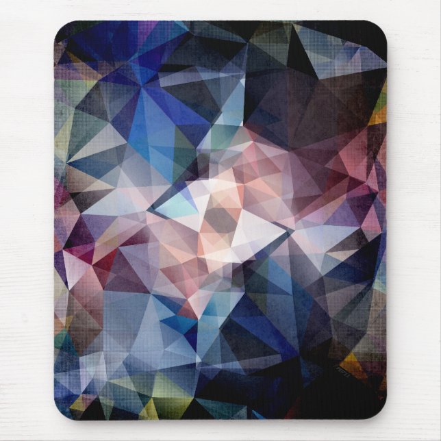 Textured Triangle Abstract Mouse Pad (Front)