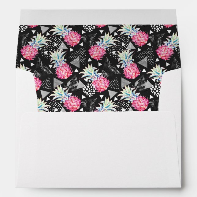 Textured Triangle Pineapple Pattern Envelopes (Back (Bottom))