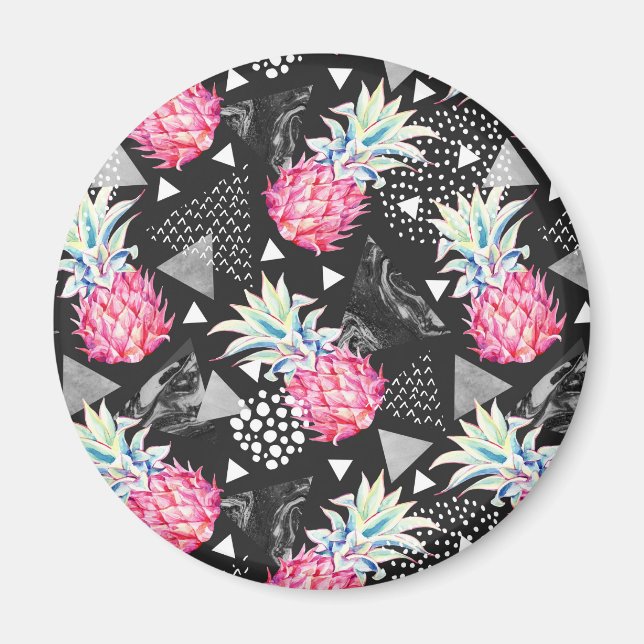 Textured Triangle Pineapple Pattern Magnet (Front)