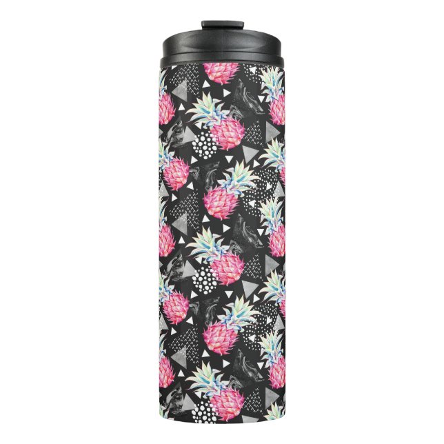 Textured Triangle Pineapple Pattern Thermal Tumbler (Front)