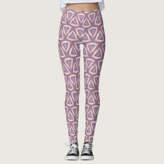 textured triangles leggings