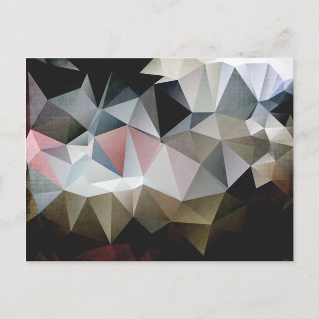 Textured Triangles Postcard (Front)