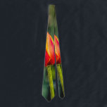 Textured Tulip Garden Neck Tie<br><div class="desc">Neck tie with a beautiful red and yellow tulip in a flower garden. This was a photo I took in Springfield Missouri, United States and turned into a digital art painting which is also known as Mixed Media. Looking for more prints or products? Feel free to visit my store: http://www.zazzle.com/timelessmomentsphtgy...</div>