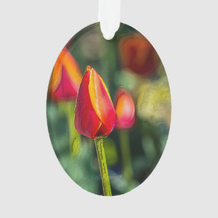Textured Tulip Garden Ornament