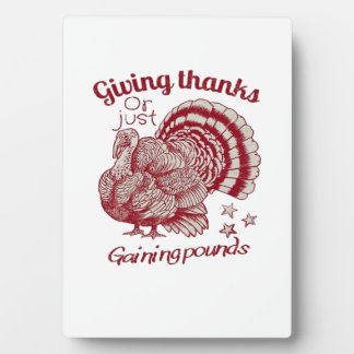 Textured Turkey Drawing in Rich Red Sepia on Pale  Plaque