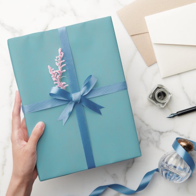 Textured Turquoise Wrapping Paper (Gifting)