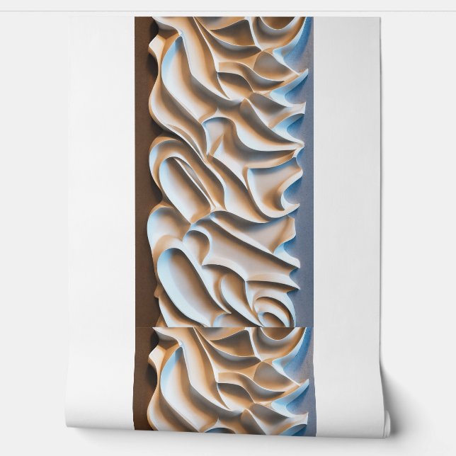 Textured vinyl wallpaper (Unrolling)