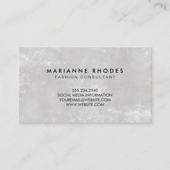 Textured Wall Background Business Card (Front)