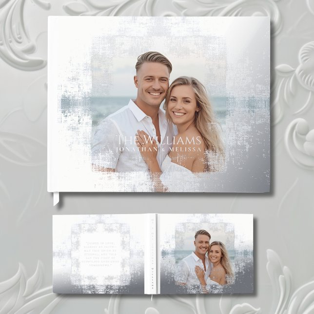 Textured Wedding Foil Guestbook Elegant Guest Book (Creator Uploaded)